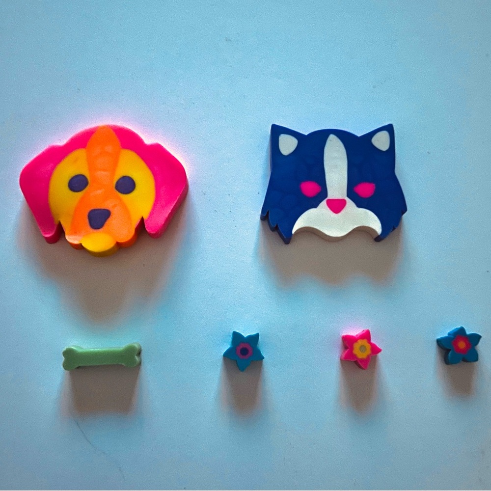 Lisa Frank Pink and Yellow Animal Accessories